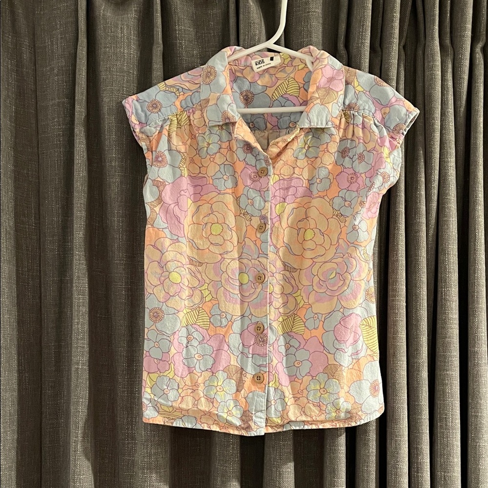 Cotton On Kids Floral Button Down Shirt - Multicolor